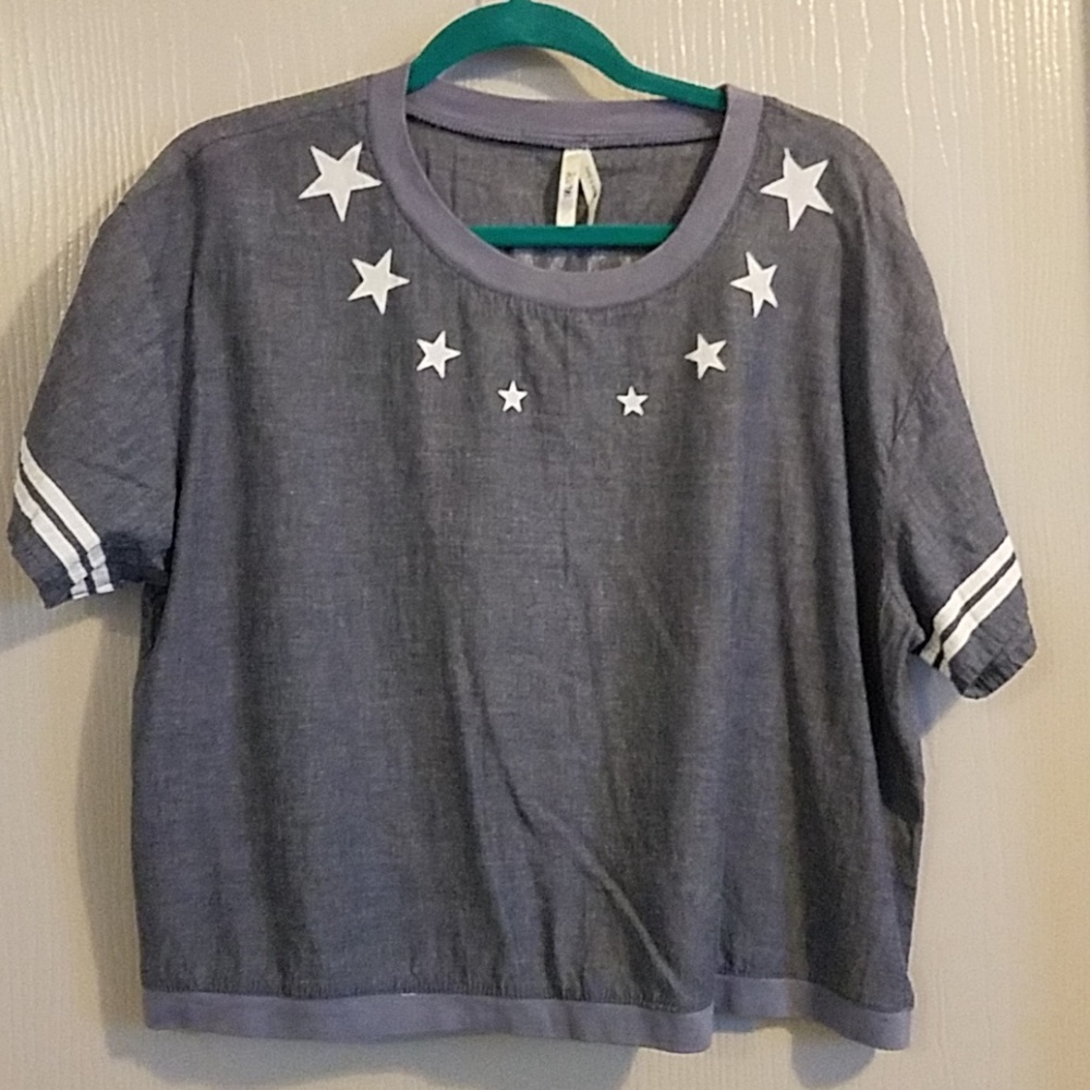 NEW Love crop top blouse plus size 1X